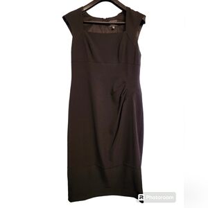 ADRIANNA PAPELL WOMEN'S BLACK CLASSY CLASSIC FLATTERING DRESS SIZE 12